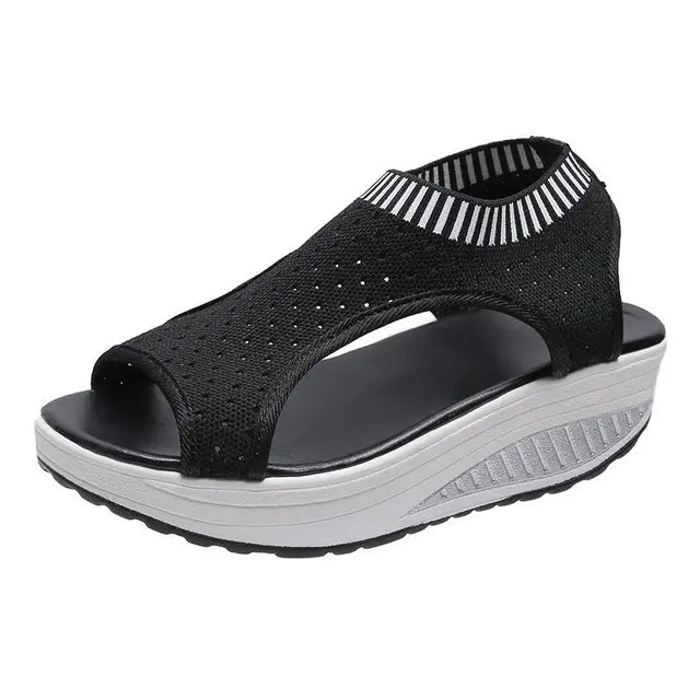 Plus Size Sandalen Vrouwen  Mode Casual Platform Schoenen Vrouwen Schoenen Comfort Zomer Zachte Sport Sandalen Ademende Sneakers