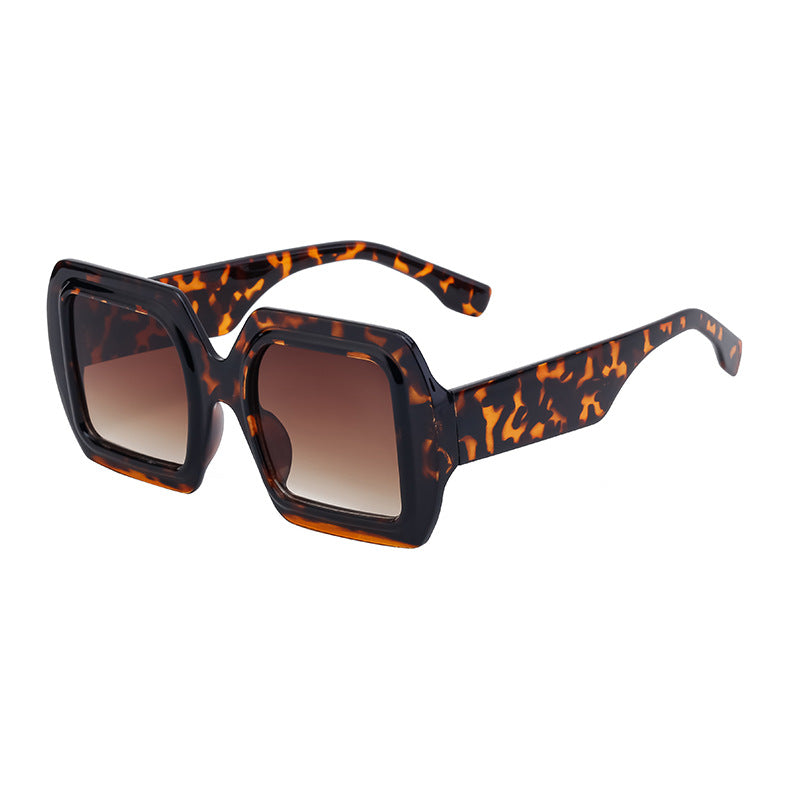 Neue europäische und amerikanische Fashion Square Sonnenbrille mit großem Rahmen für Damen High-End-Sensation-Sonnenbrillen für Damen