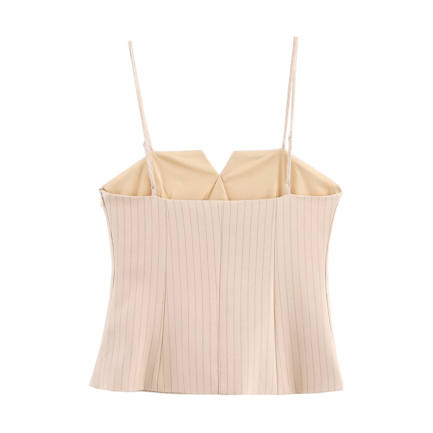 Modisches Slim Fit Plissee-Streifen-Top+Rock-Hosen-Set für Damen