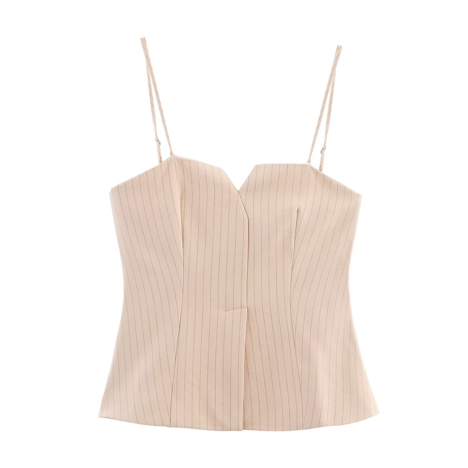 Modisches Slim Fit Plissee-Streifen-Top+Rock-Hosen-Set für Damen