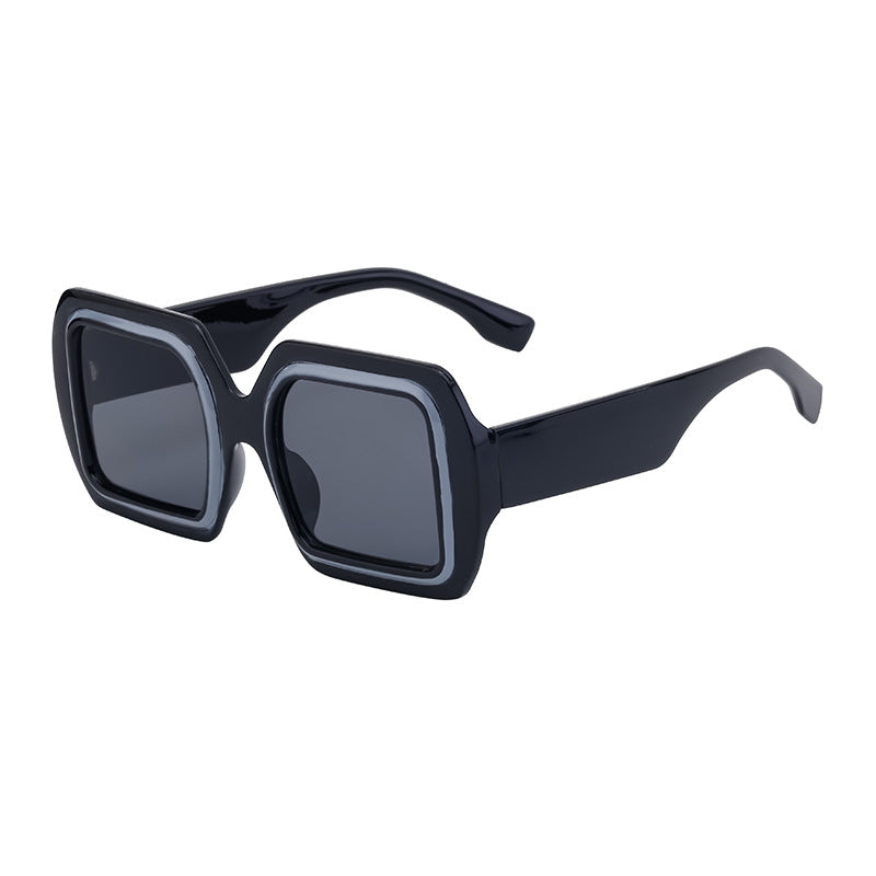 Neue europäische und amerikanische Fashion Square Sonnenbrille mit großem Rahmen für Damen High-End-Sensation-Sonnenbrillen für Damen