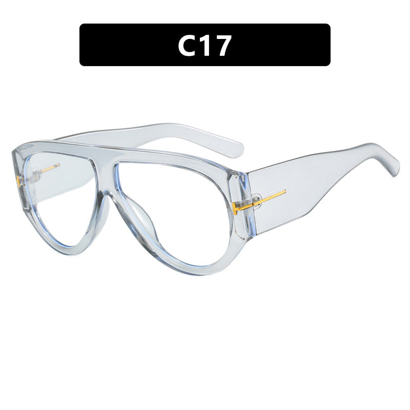 T-förmige Sonnenbrille mit großem Rahmen, grenzüberschreitende Piloten-Sonnenbrille im Kröten-Stil, personalisierte Damen-Sonnenbrille