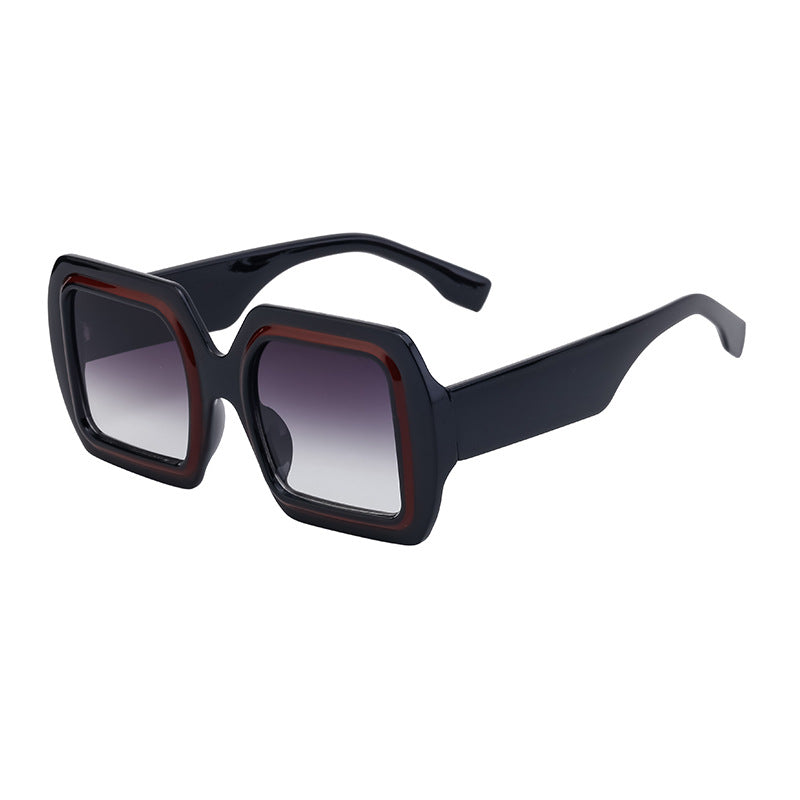 Neue europäische und amerikanische Fashion Square Sonnenbrille mit großem Rahmen für Damen High-End-Sensation-Sonnenbrillen für Damen