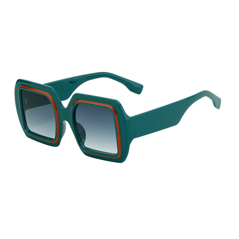 Neue europäische und amerikanische Fashion Square Sonnenbrille mit großem Rahmen für Damen High-End-Sensation-Sonnenbrillen für Damen