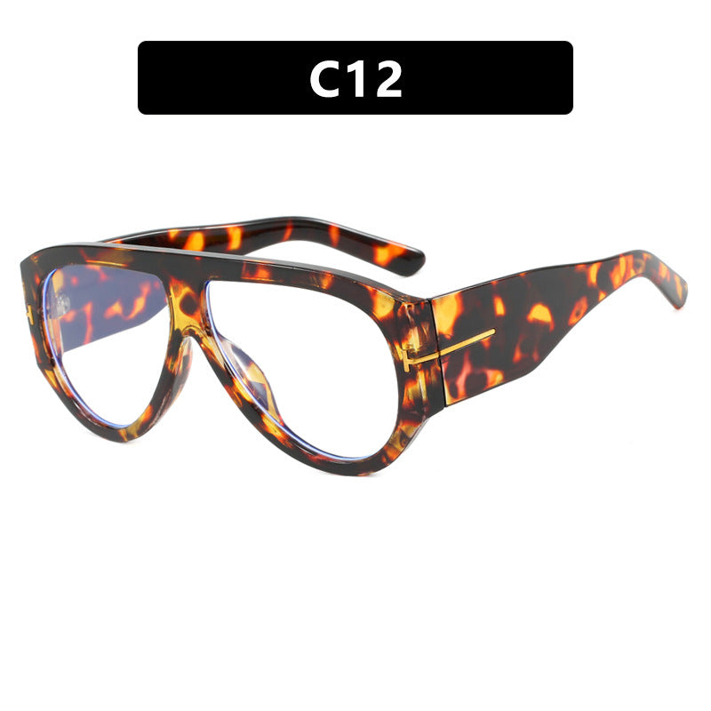 T-förmige Sonnenbrille mit großem Rahmen, grenzüberschreitende Piloten-Sonnenbrille im Kröten-Stil, personalisierte Damen-Sonnenbrille