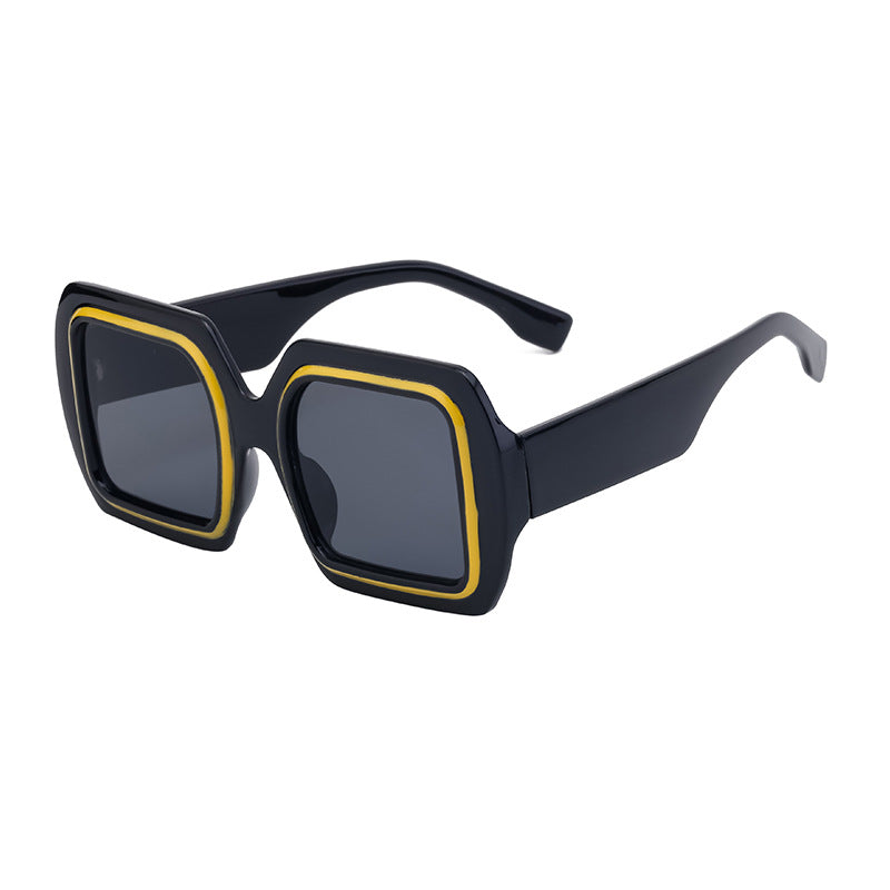 Neue europäische und amerikanische Fashion Square Sonnenbrille mit großem Rahmen für Damen High-End-Sensation-Sonnenbrillen für Damen