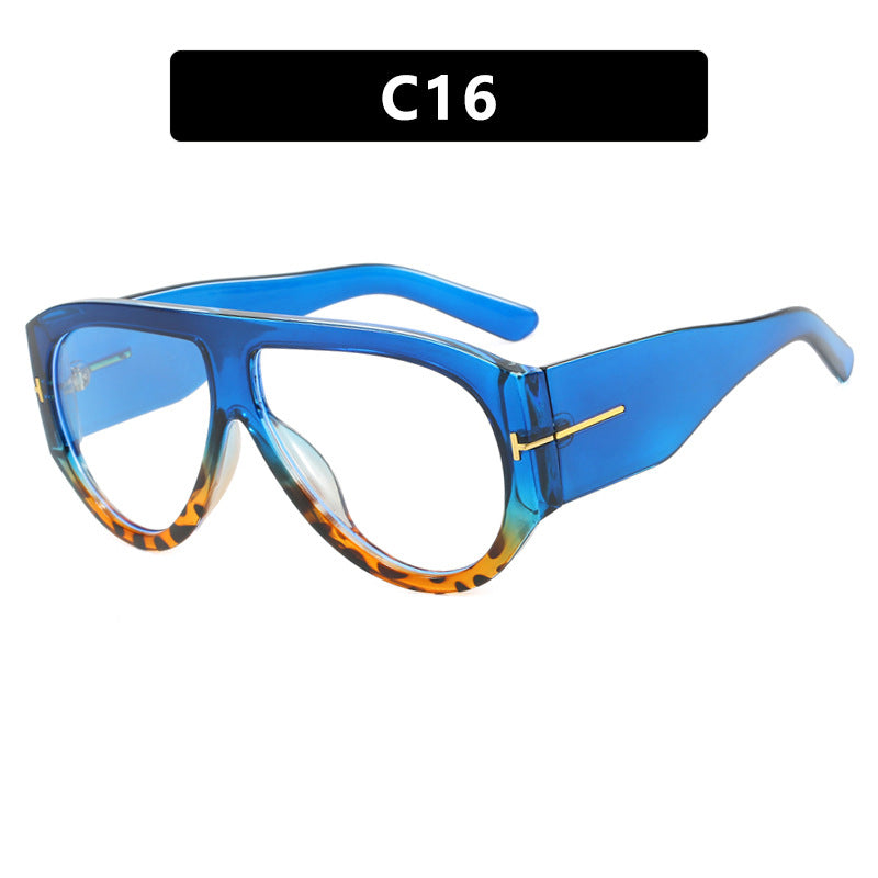 T-förmige Sonnenbrille mit großem Rahmen, grenzüberschreitende Piloten-Sonnenbrille im Kröten-Stil, personalisierte Damen-Sonnenbrille