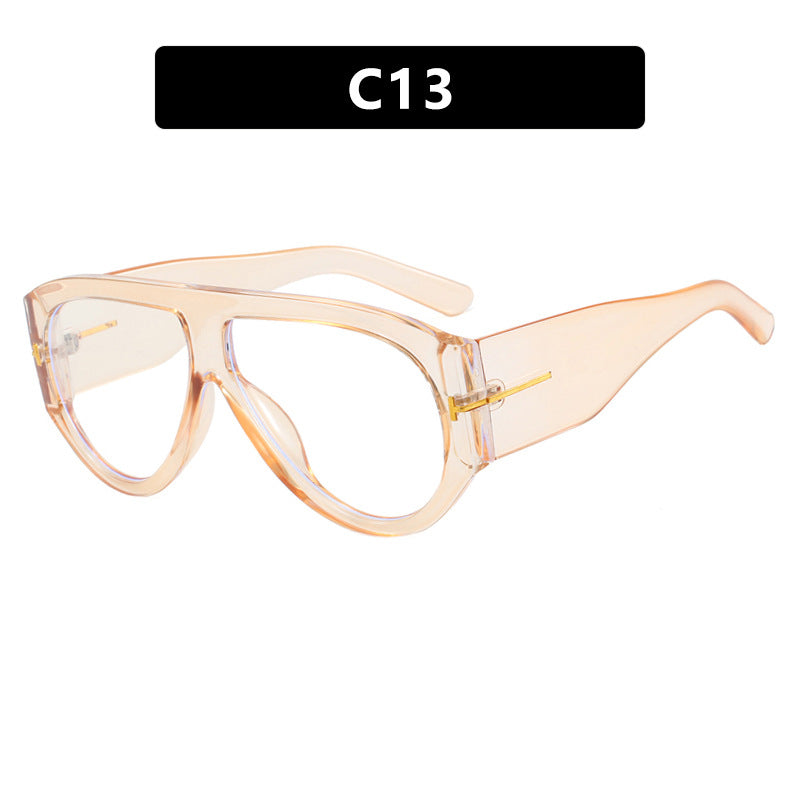 T-förmige Sonnenbrille mit großem Rahmen, grenzüberschreitende Piloten-Sonnenbrille im Kröten-Stil, personalisierte Damen-Sonnenbrille