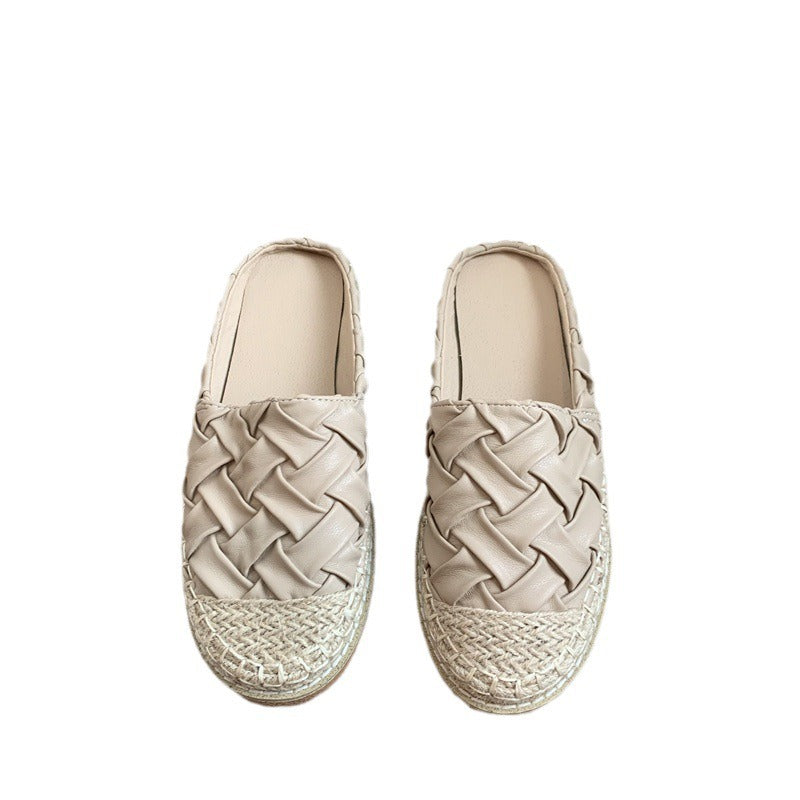 Baotou Half Slippers: Summer Outwear Fisherman's Shoes, Popular Online Style, One Step Women's Flat Sole Muller Sandal Slippers