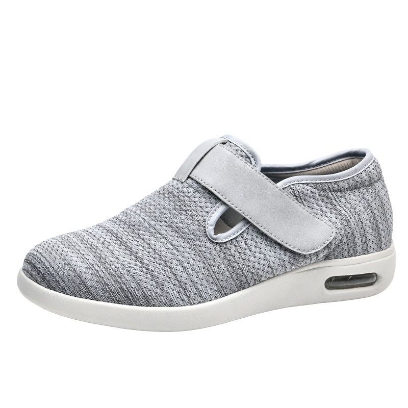 Summer and autumn styles with added fat and widened elderly shoes healthy walking and casual shoes for women easy to put on and take off adjustable shoes