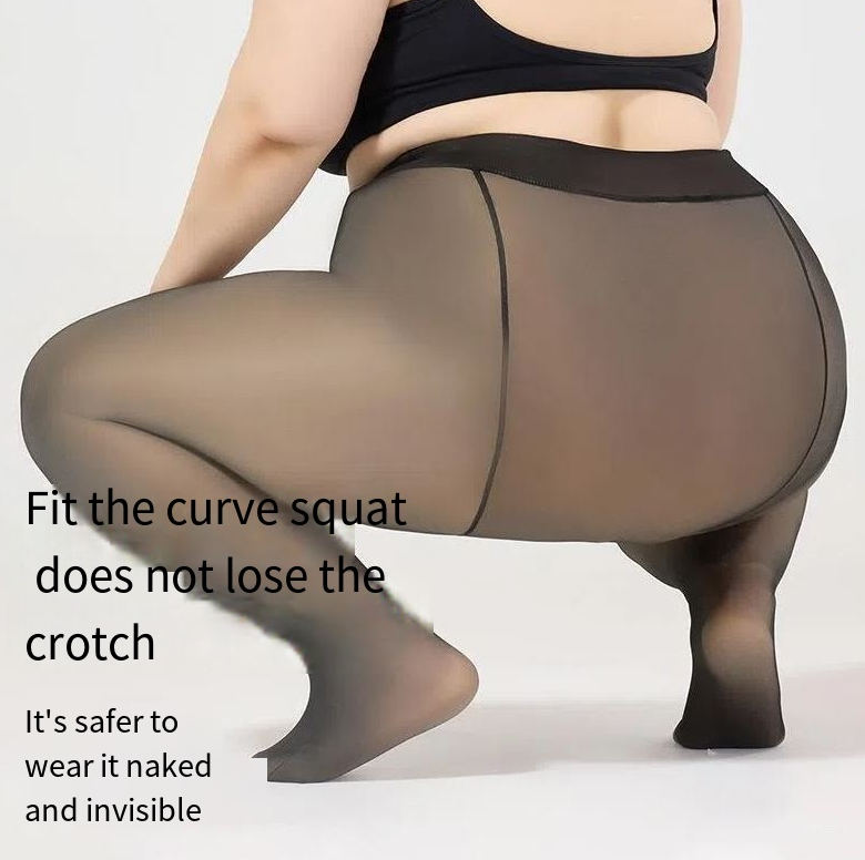 Übergroße schwarze Seidenbeinartefakt-schwarze transparente einteilige elastische Strumpfhose 