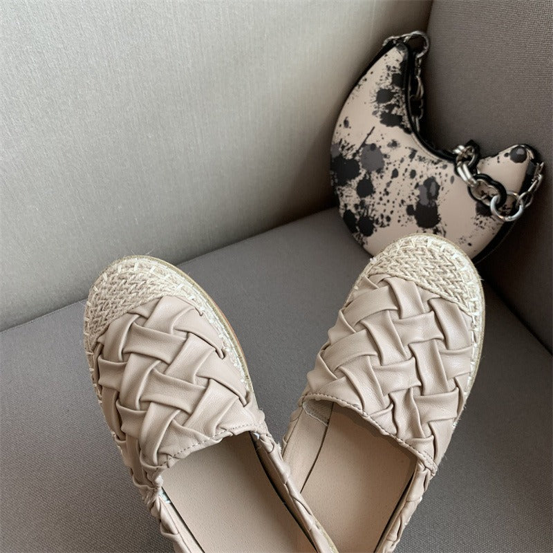 Baotou Half Slippers: Summer Outwear Fisherman's Shoes, Popular Online Style, One Step Women's Flat Sole Muller Sandal Slippers